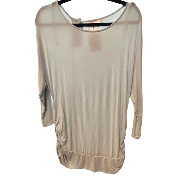 Chiarakruza Baby Blue Maternity Shirt/Tunic (MATERNITY MEDIUM) - Picture 1 of 8